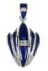 Lapis Opal And Sterling Silver Southwestern Pendant YX70342